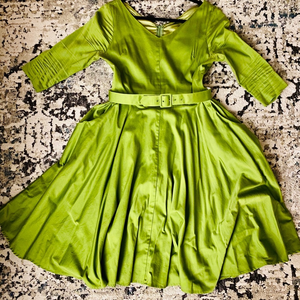 Pinup Couture A Line V neck Dress